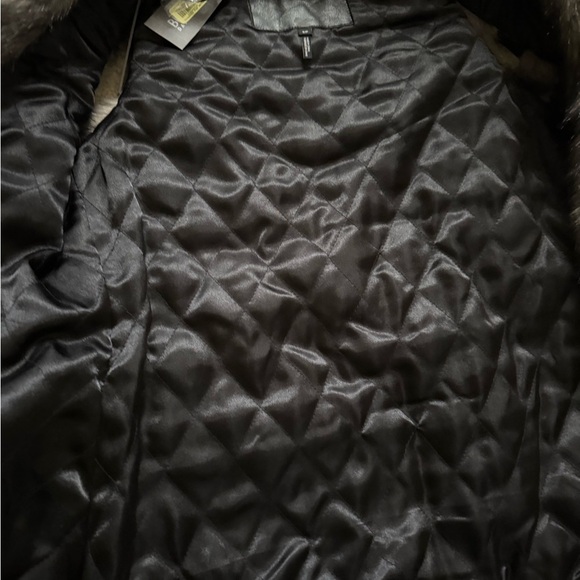 Buffalo David Bitton Faux Fur Black Vest - Picture 5 of 8